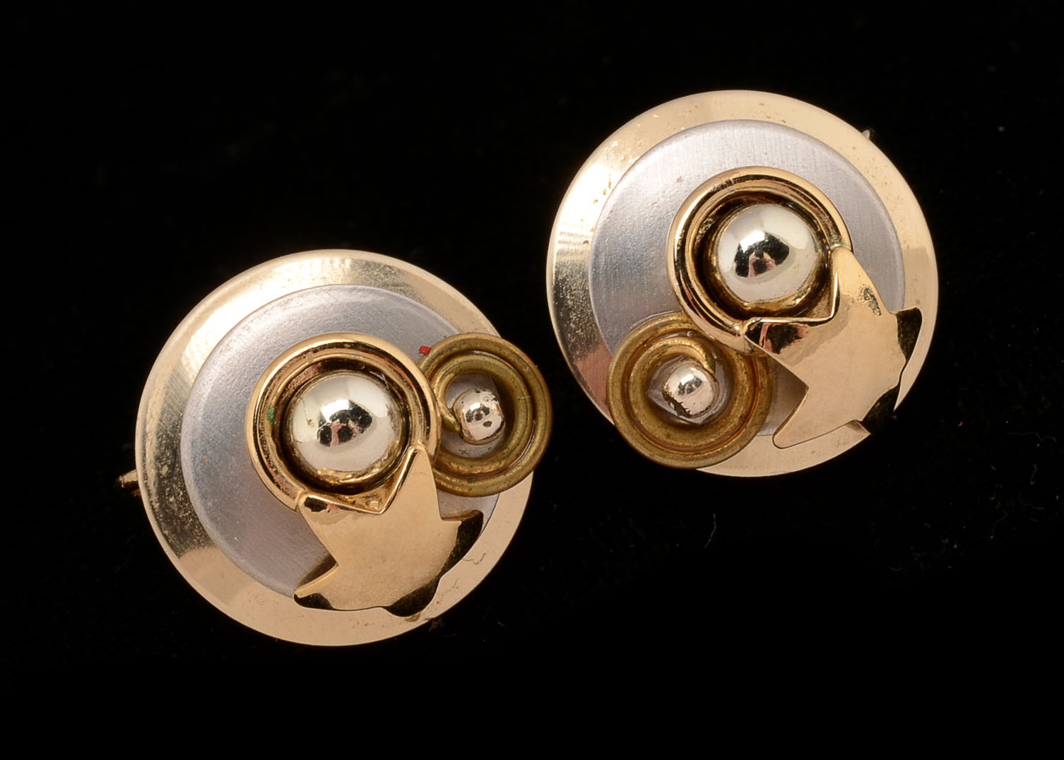 Group of Two Tone Modern Costume Jewelry