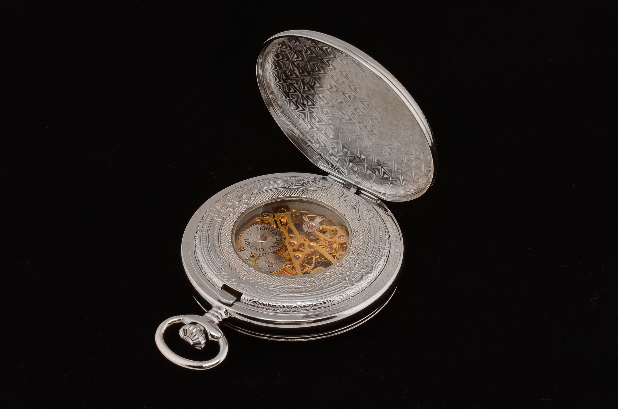 Colibri 17 Jewels Silver Tone Pocket Watch