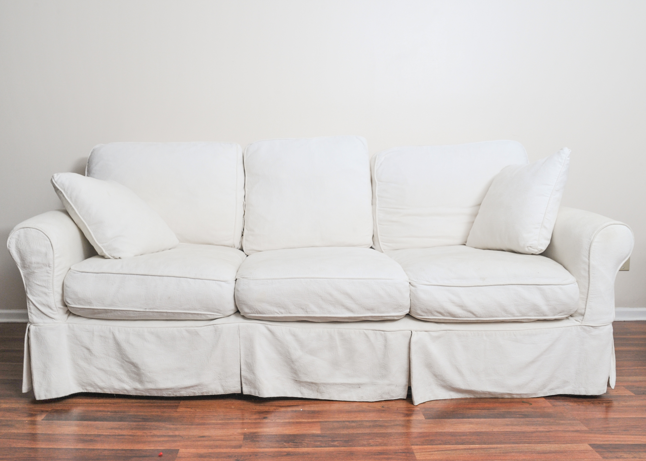 Arhaus Couch with Camden Collection Slipcovers