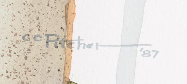 Original Watercolor on Paper by Charles Clinton Pitcher