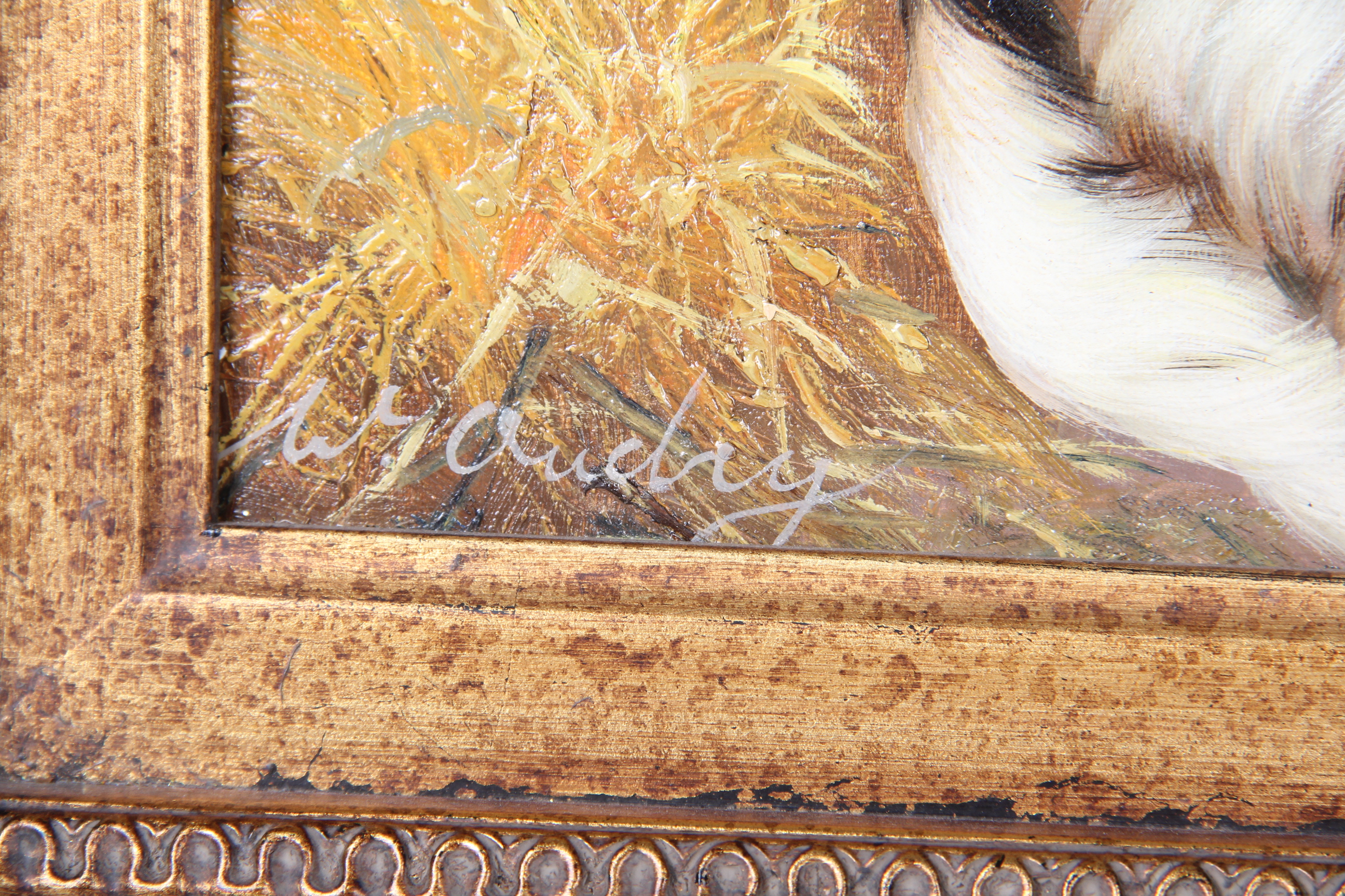 Oil Painting of Hunting Dogs by W. Oudry