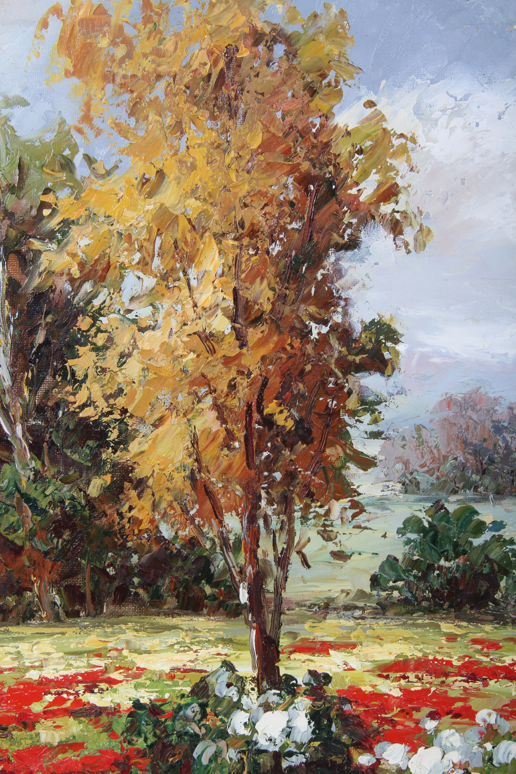 "Riverside," Oil Painting by C. Lewis