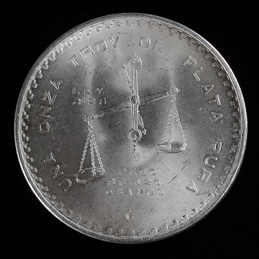 1978 Casa De Moneda Mexico Una Onza Troy De Plata Pura Coin