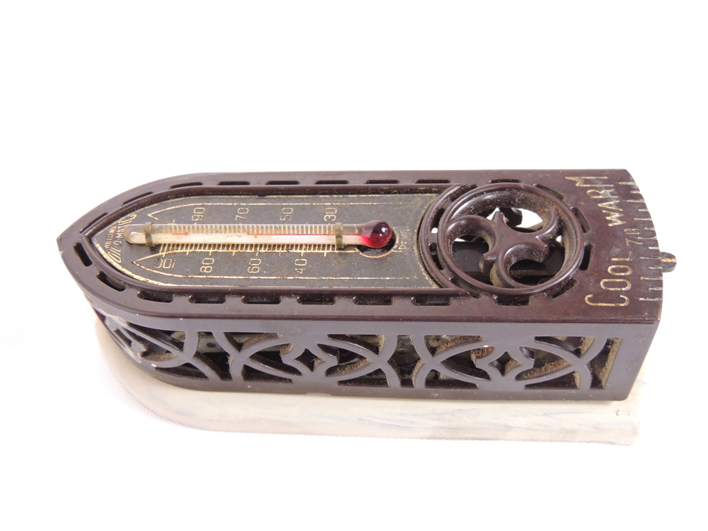 Sunbeam Electric Iron Tin, 1930s Thermostat and more