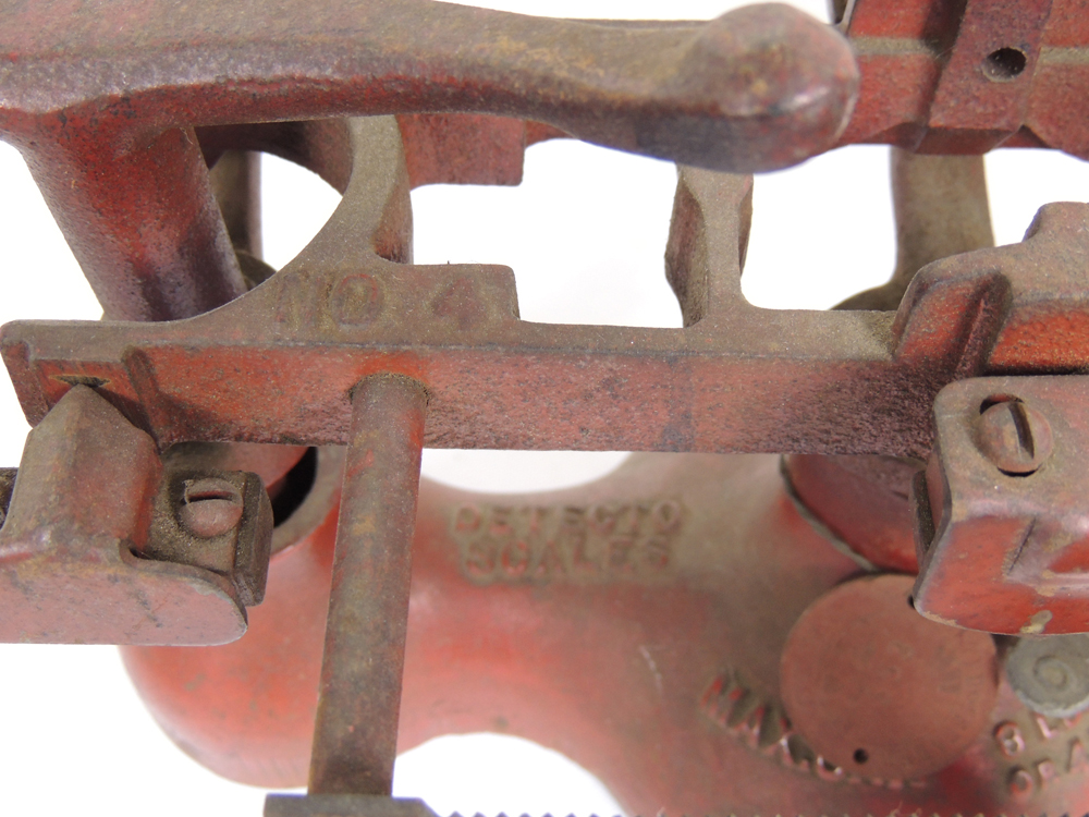 Vintage Jacobs Brothers Detecto No. 4 Cast Iron Scale