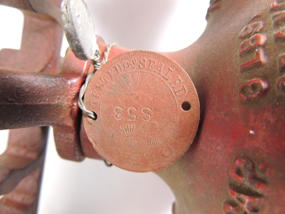 Vintage Jacobs Brothers Detecto No. 4 Cast Iron Scale