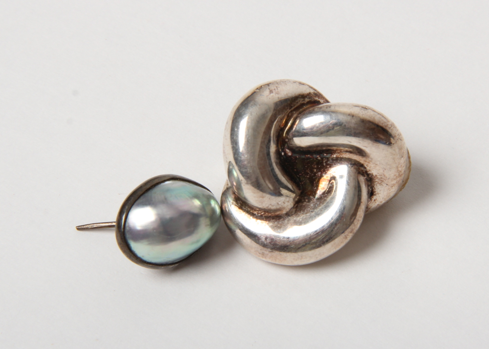 Modern Sterling Silver Clip Earrings