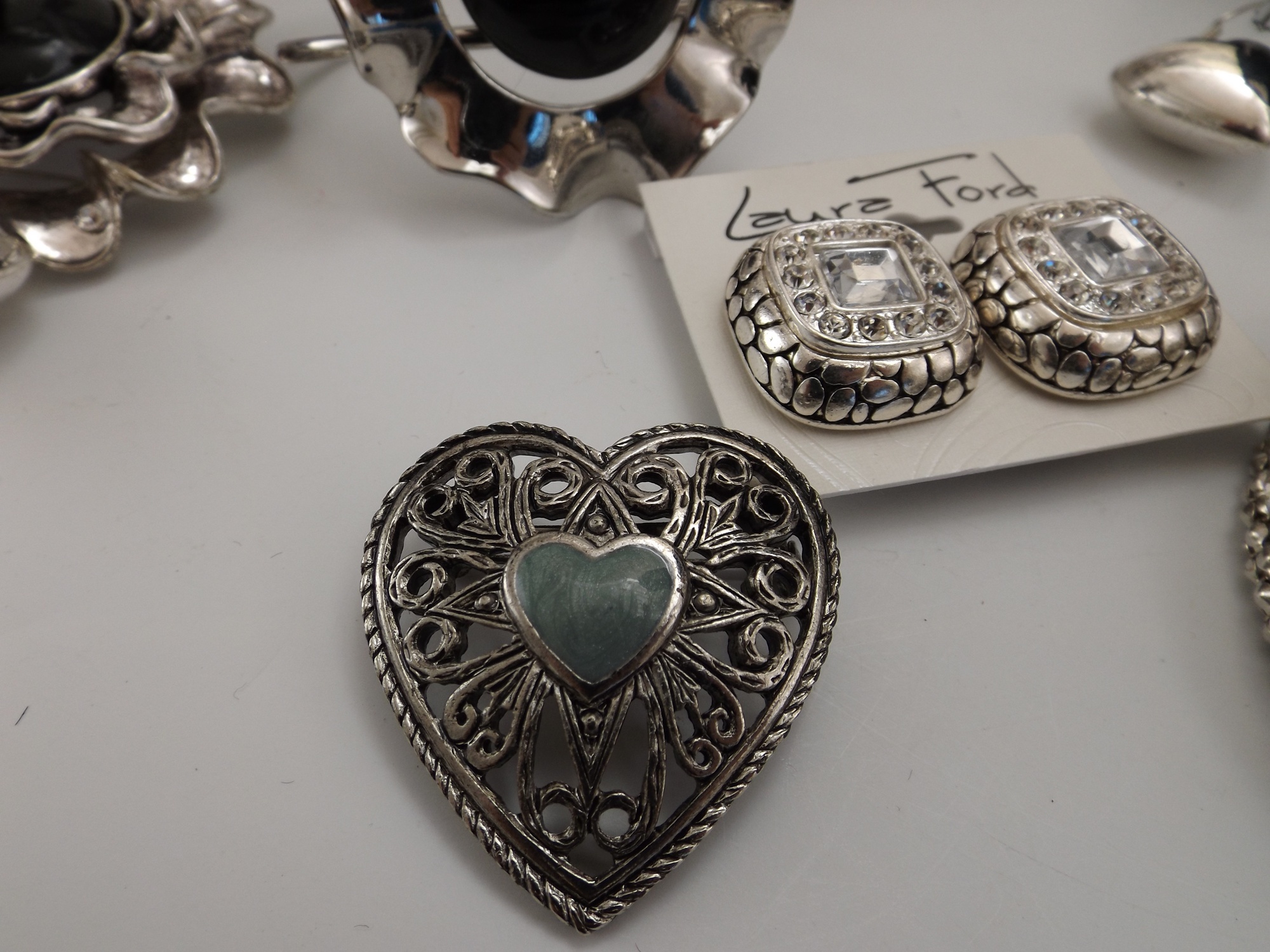 Eclectic Silver Tone Jewelry Collection