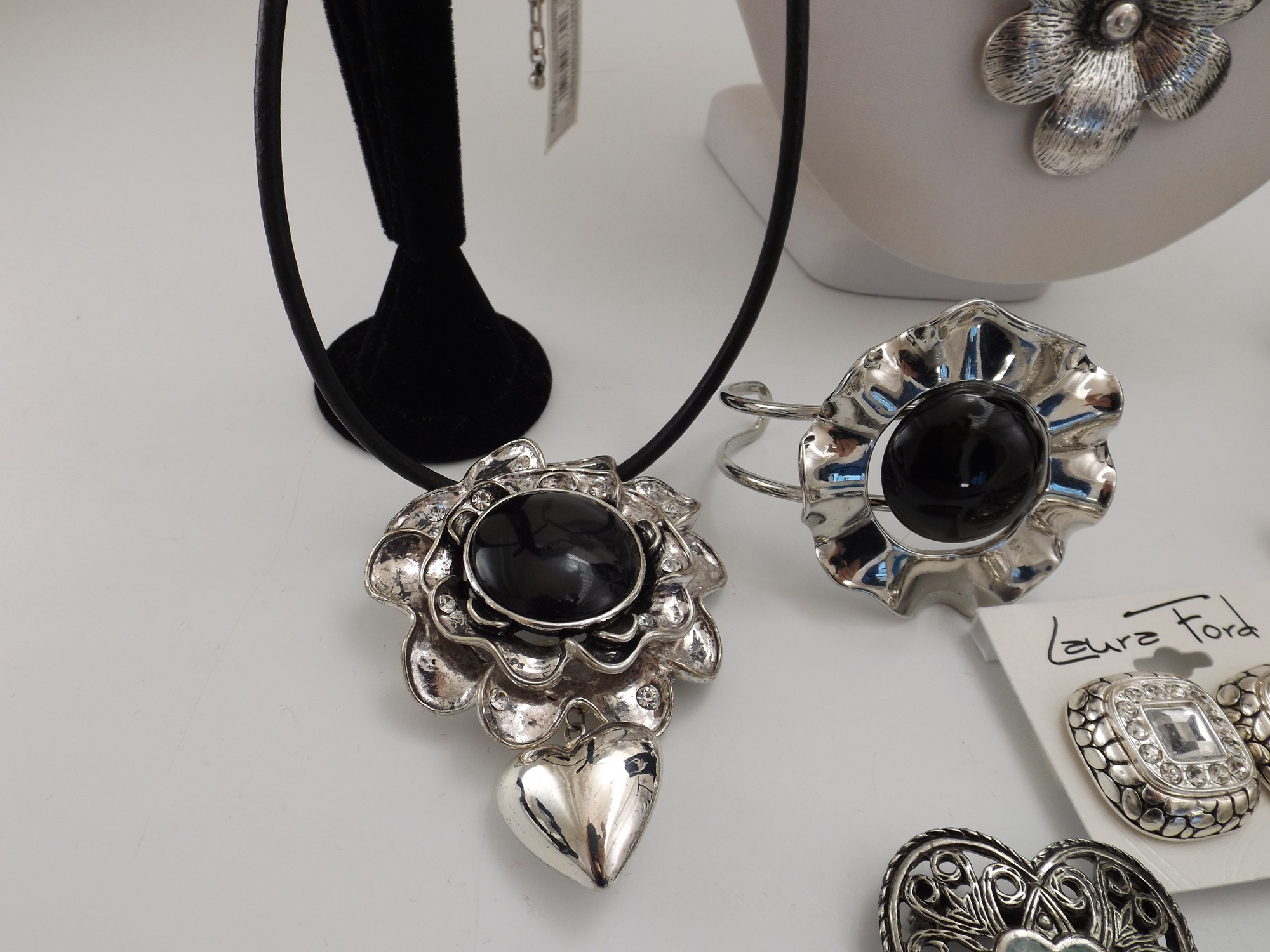Eclectic Silver Tone Jewelry Collection
