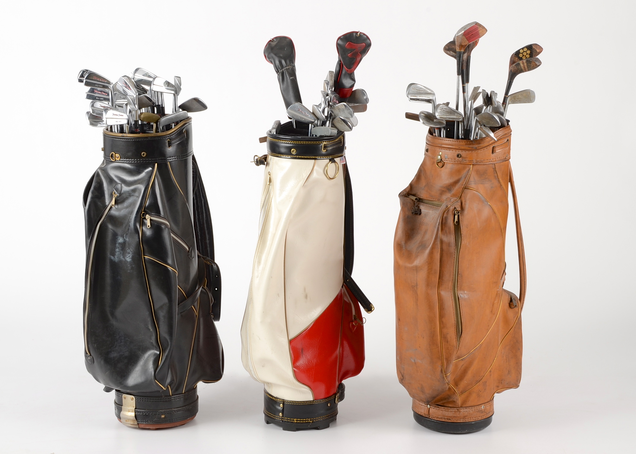 Group of Vintage Golf Clubs