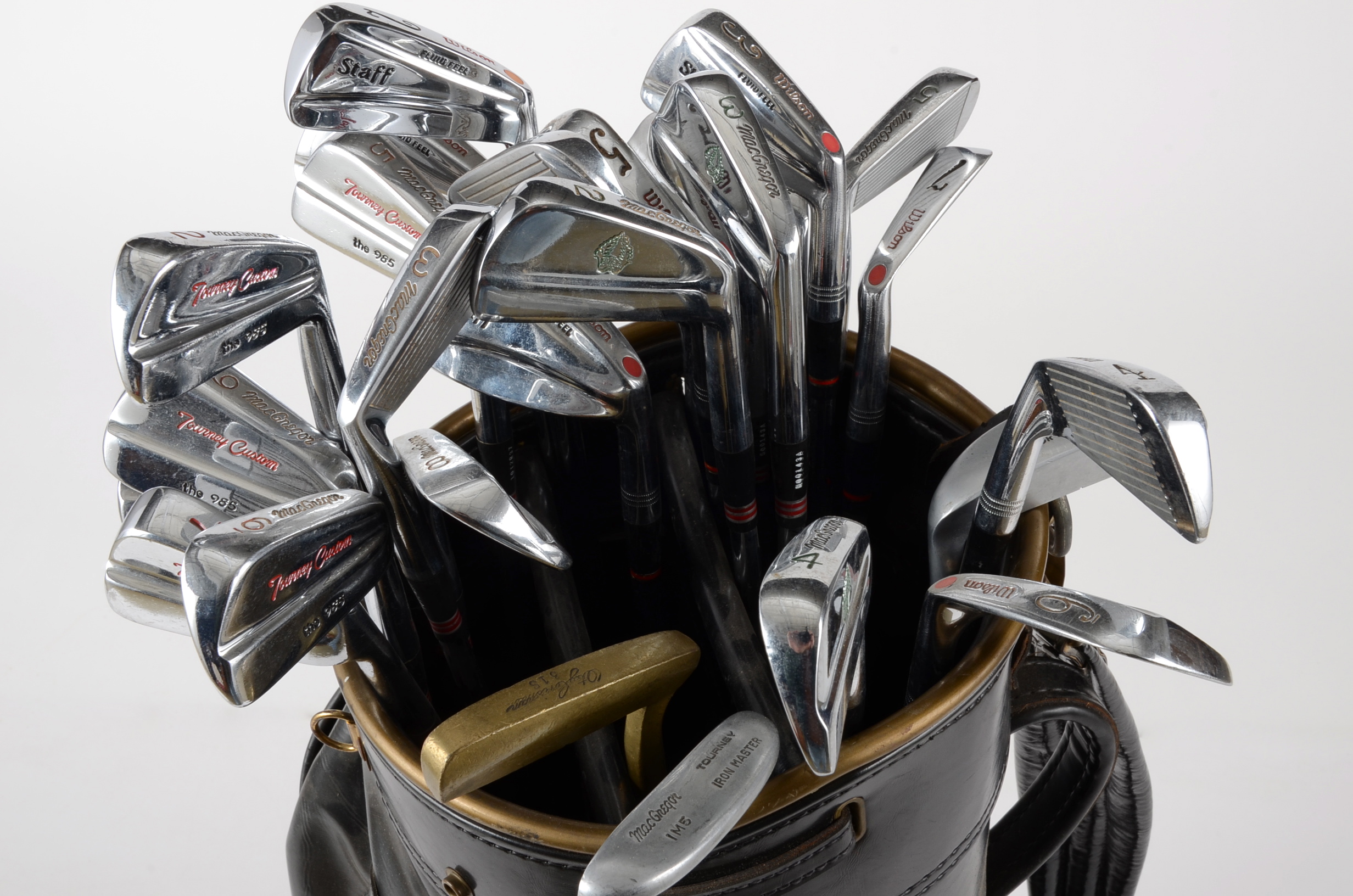 Group of Vintage Golf Clubs