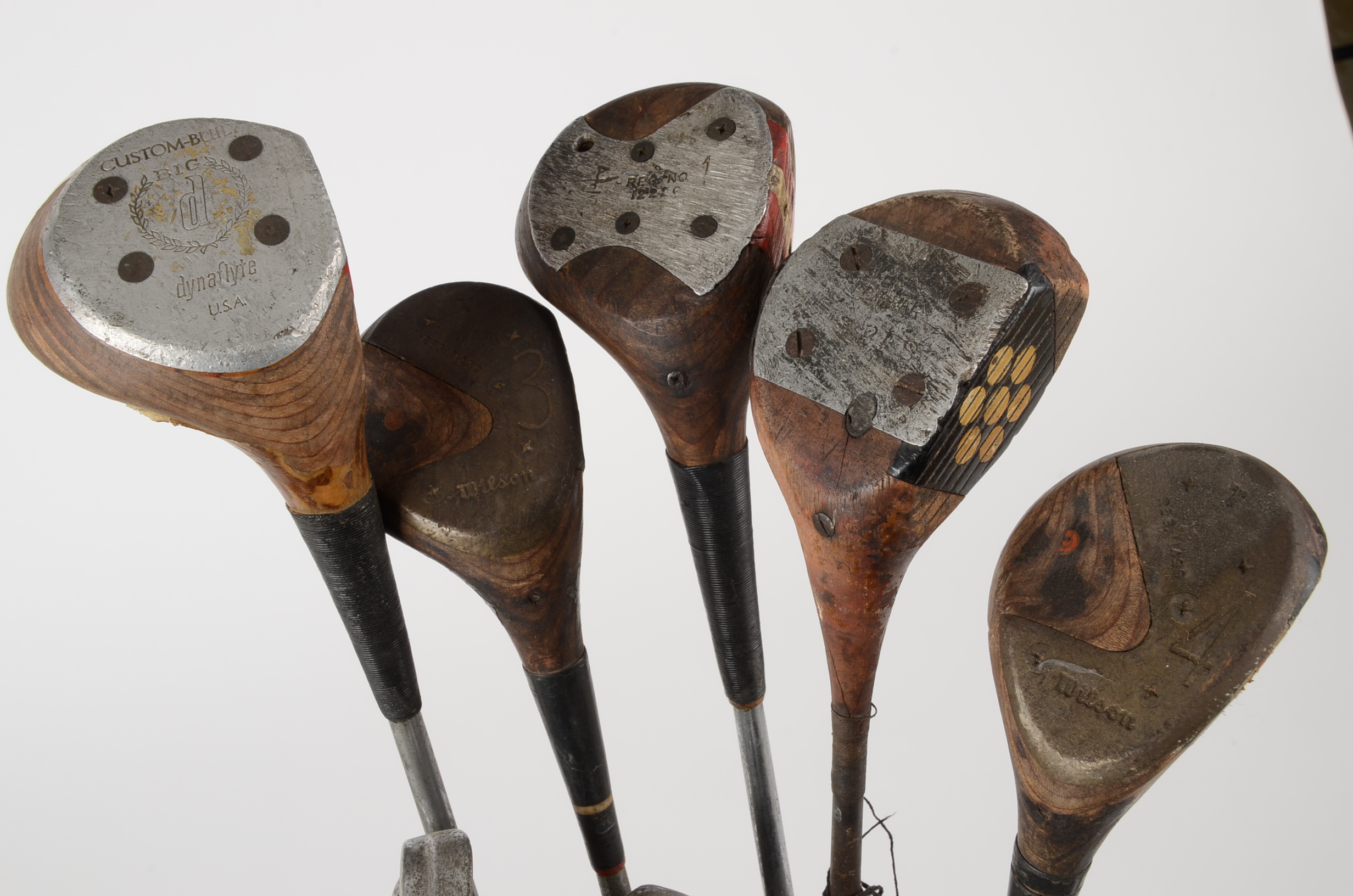 Group of Vintage Golf Clubs