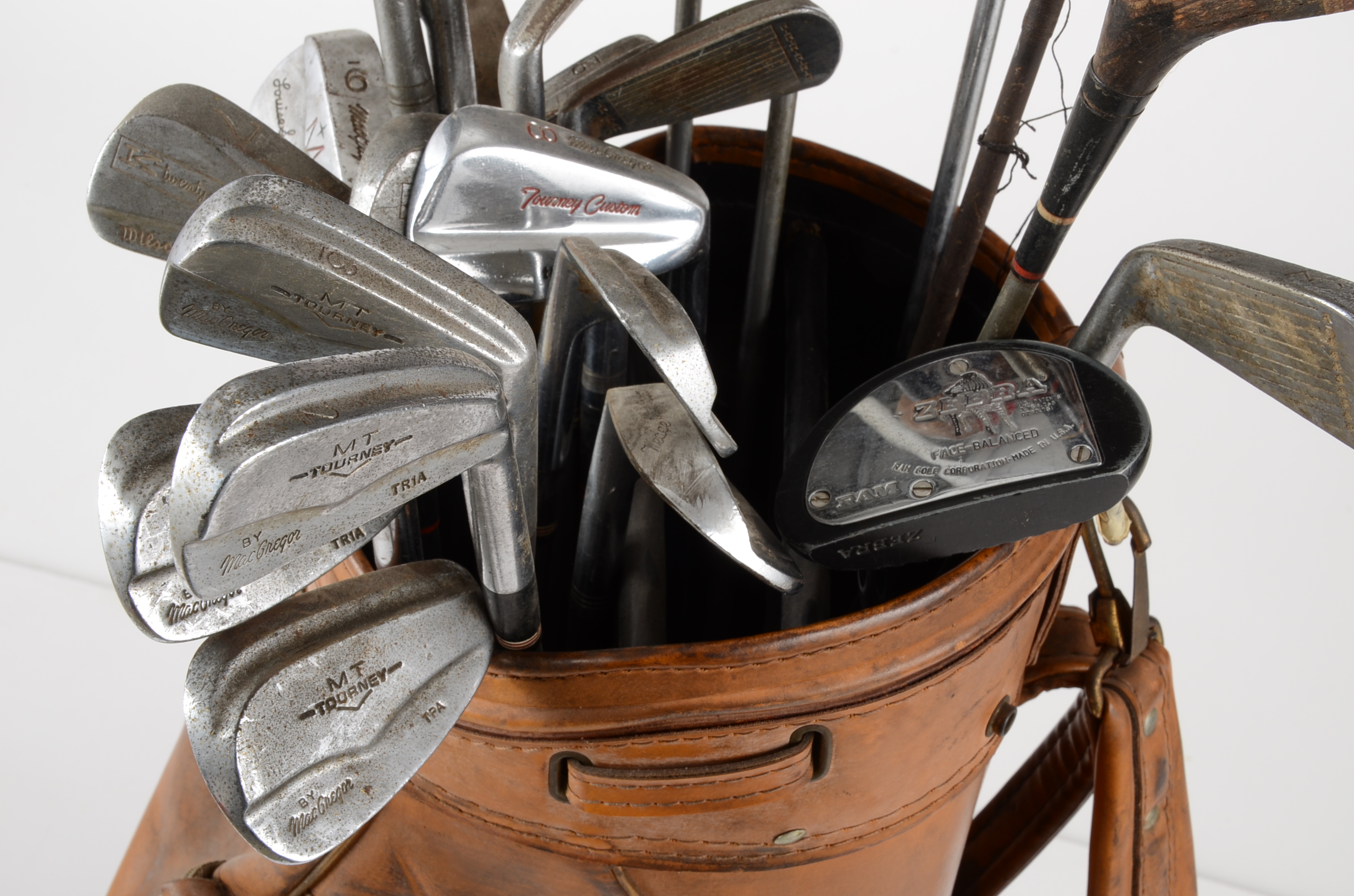 Group of Vintage Golf Clubs
