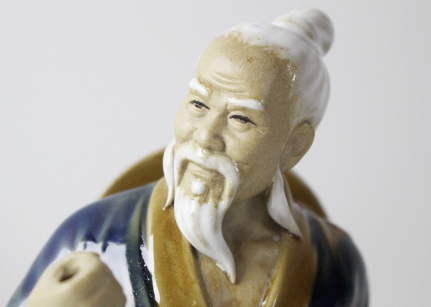 Two Shiwan Mud Men Figurines