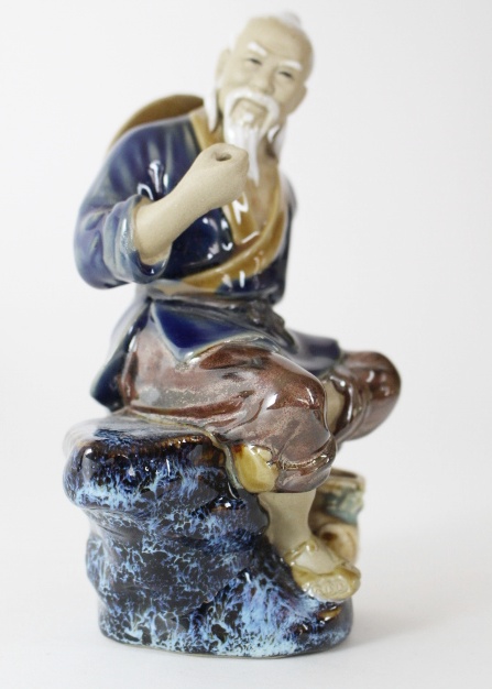 Two Shiwan Mud Men Figurines