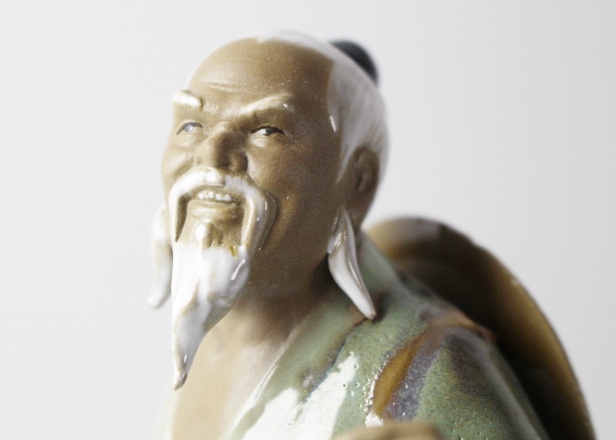 Two Shiwan Mud Men Figurines