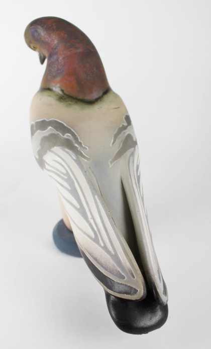 Glo Coalson Raku Pottery Pigeon 164/250