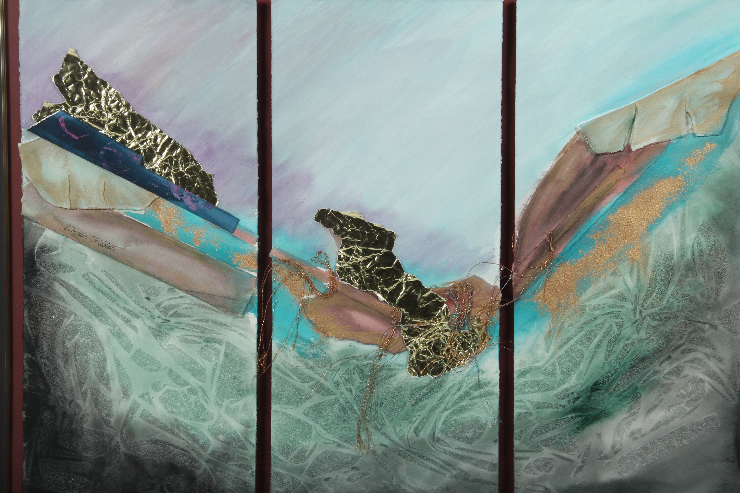 Denise Riddle Multimedia Triptych