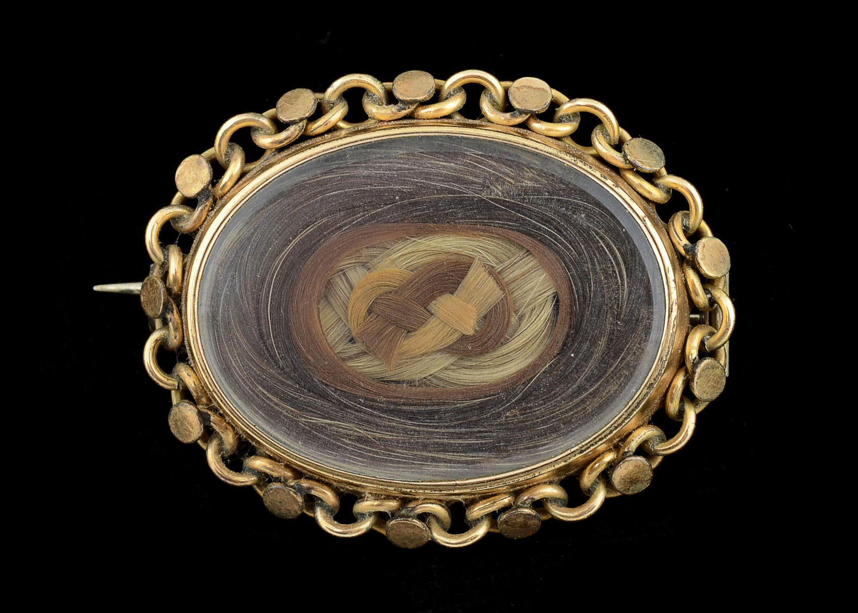 Victorian Hair Brooch