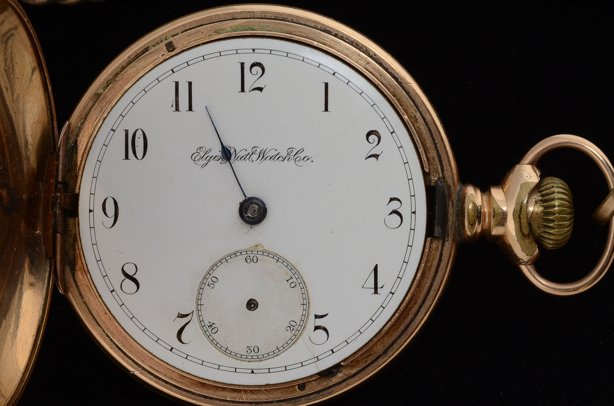 Antique Elgin National Pocket Watch with 14K Gold Filled Case