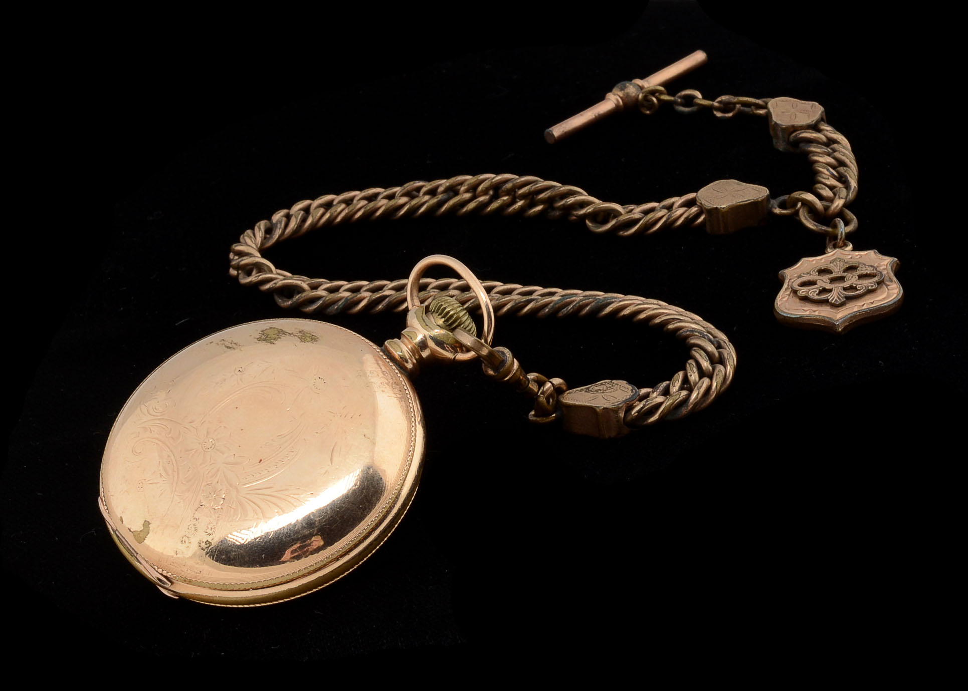 Antique Elgin National Pocket Watch with 14K Gold Filled Case