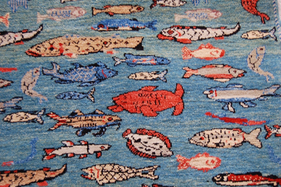 Woven Legends Fish Rug Featured in National Geographic Magazine