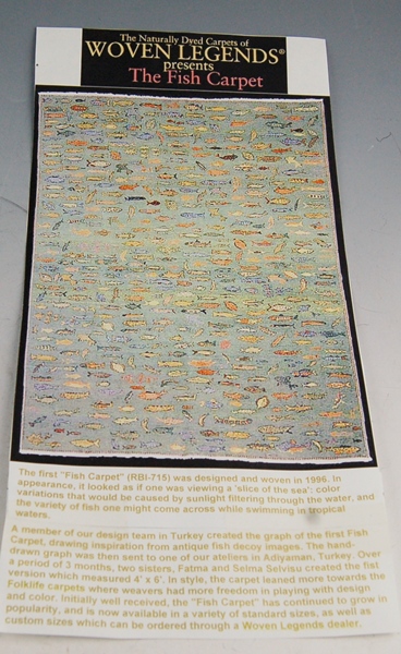 Woven Legends Fish Rug Featured in National Geographic Magazine