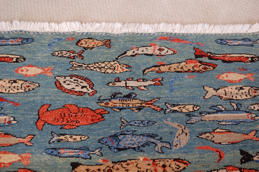 Woven Legends Fish Rug Featured in National Geographic Magazine