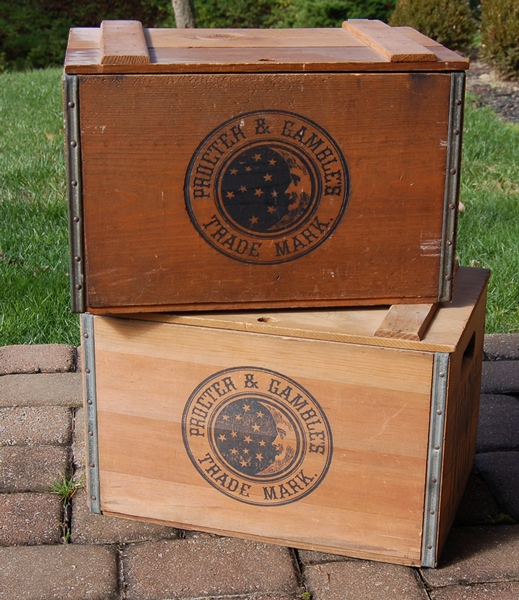 Pair of Procter and Gamble Ivory Soap Boxes