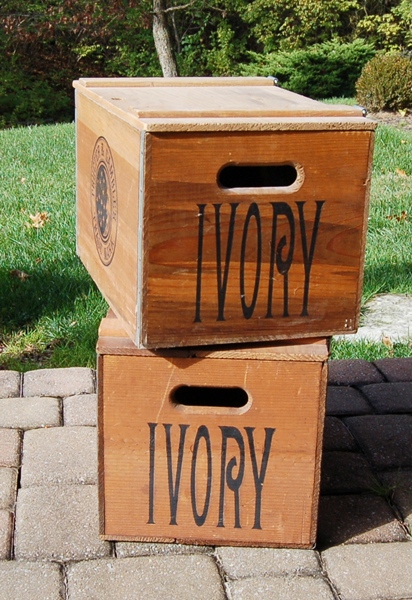 Pair of Procter and Gamble Ivory Soap Boxes