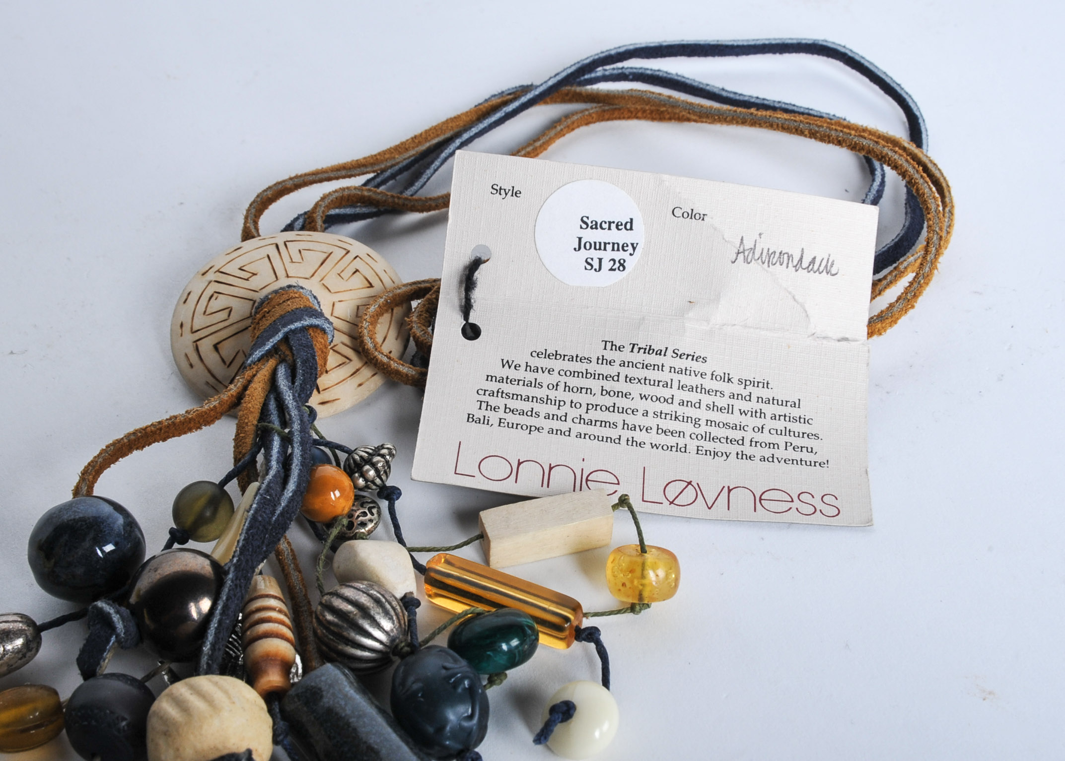 "Sacred Journey" by Lonnie Lovness and Modern Ceramic Necklaces