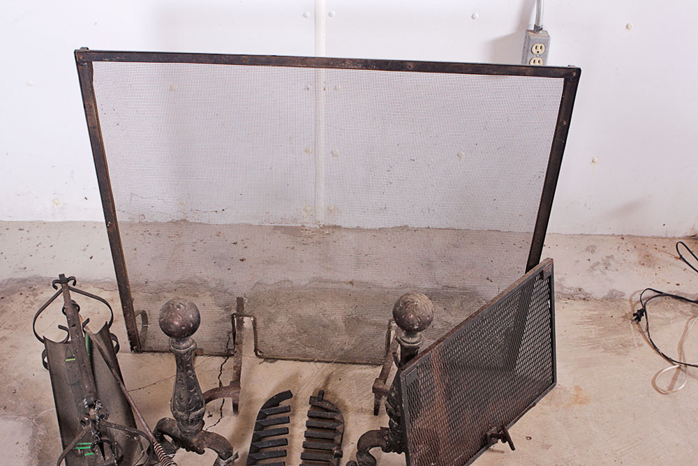 Collection of Iron Fireplace Accessories