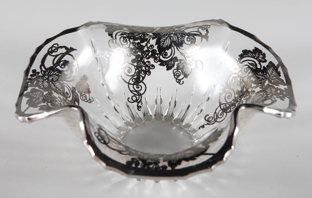 Colorful Glass Serving Ware and Copper Kettle