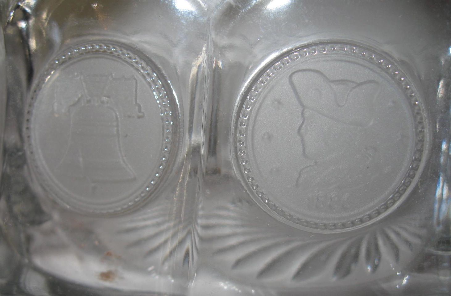 Coin Glass Bowl and Vintage Glassware