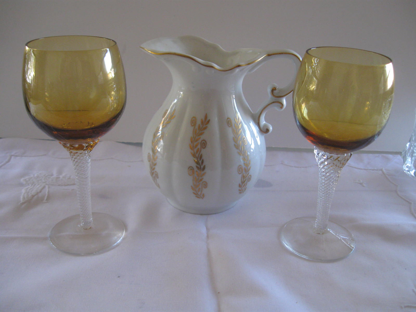 Coin Glass Bowl and Vintage Glassware