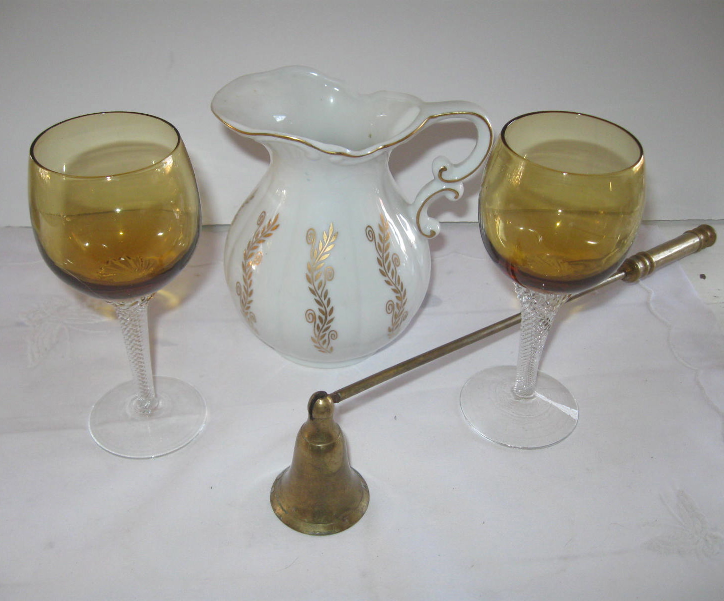 Coin Glass Bowl and Vintage Glassware