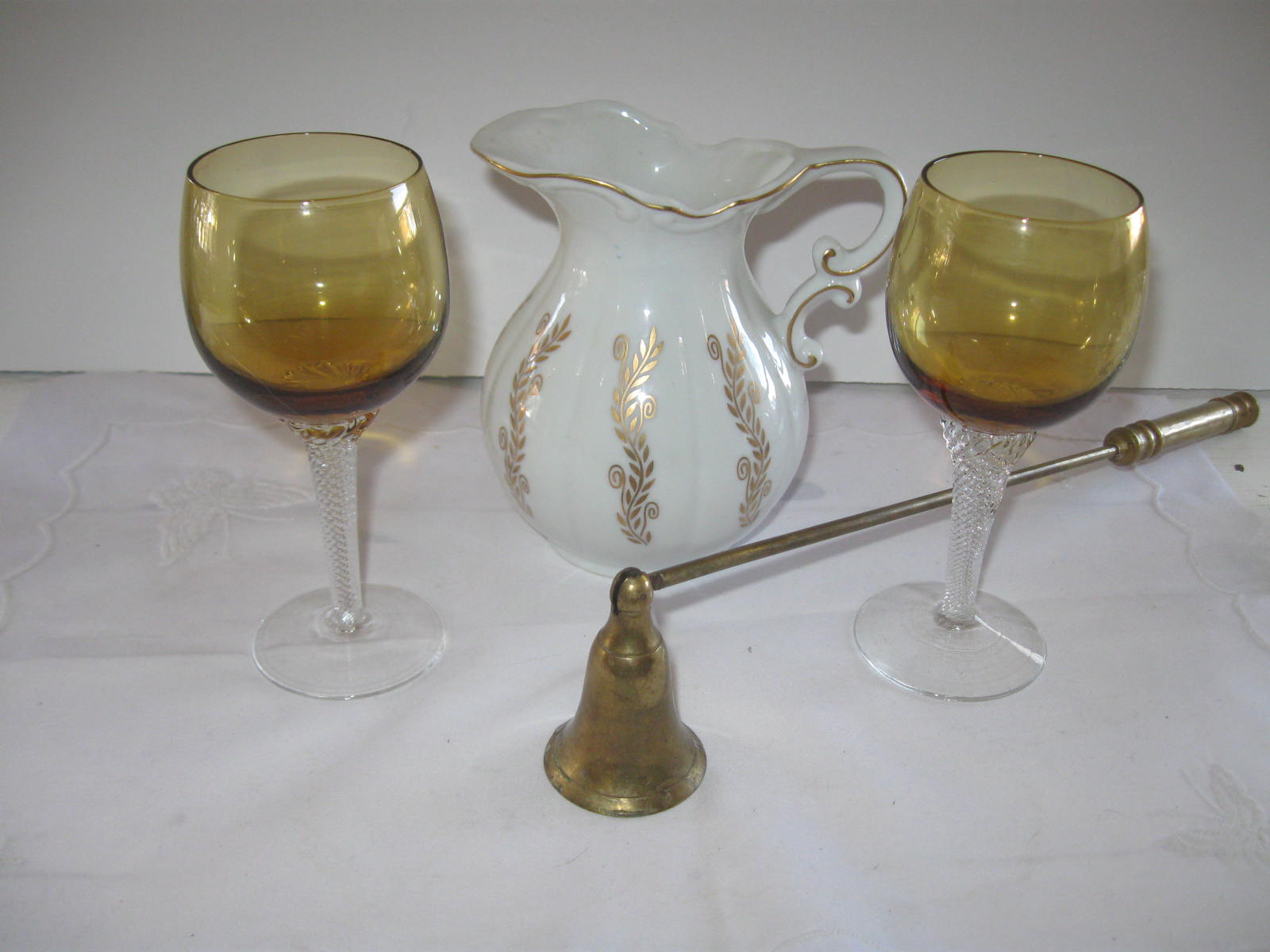 Coin Glass Bowl and Vintage Glassware