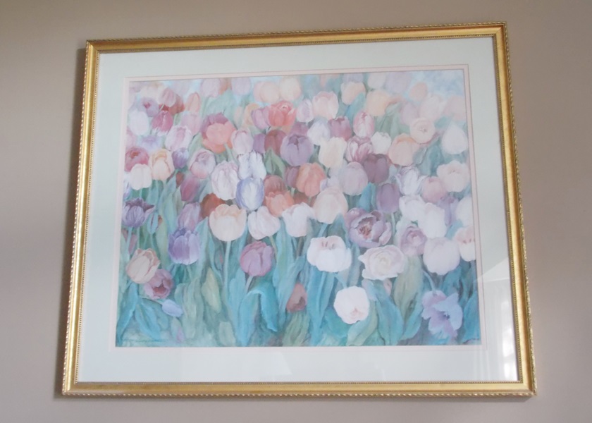 1988 MaryAnn Perkins Tulip Lithograph Print