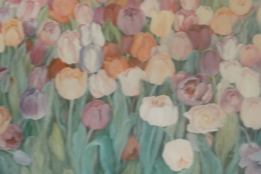 1988 MaryAnn Perkins Tulip Lithograph Print