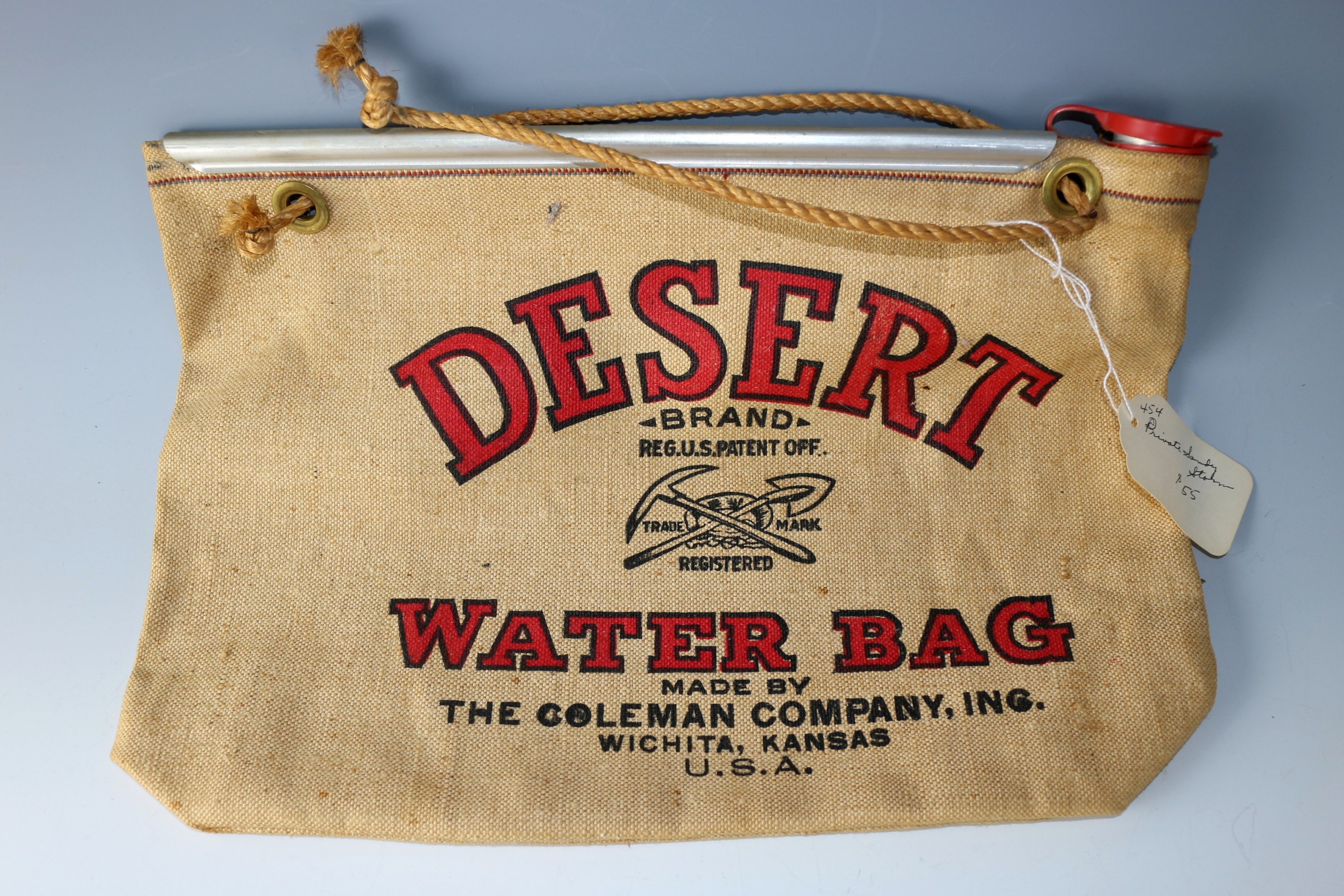 Vintage Coleman Company Canvas Desert Water Bag