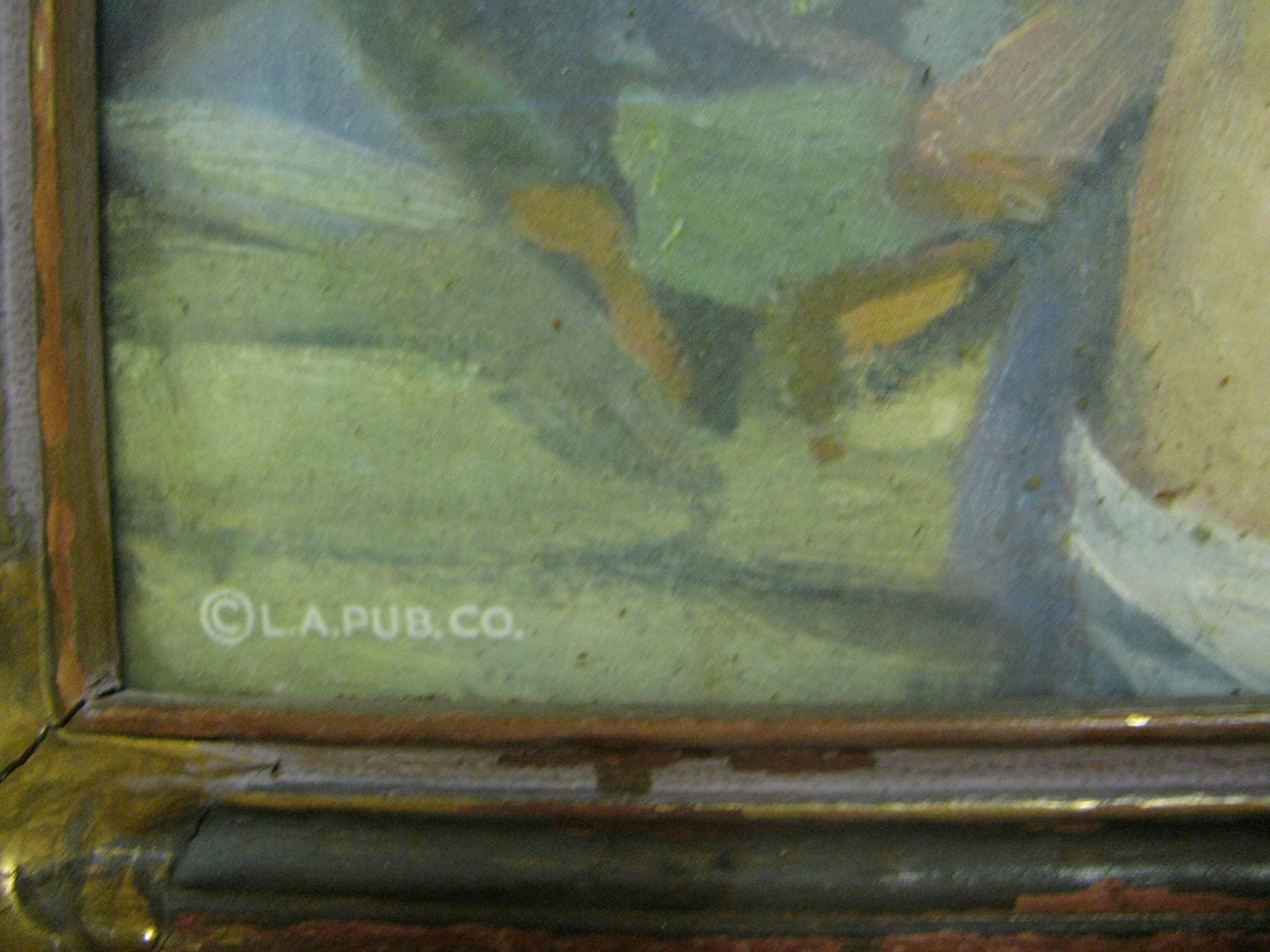 Framed Joe Duncan Gleason Portrait of a Young Girl