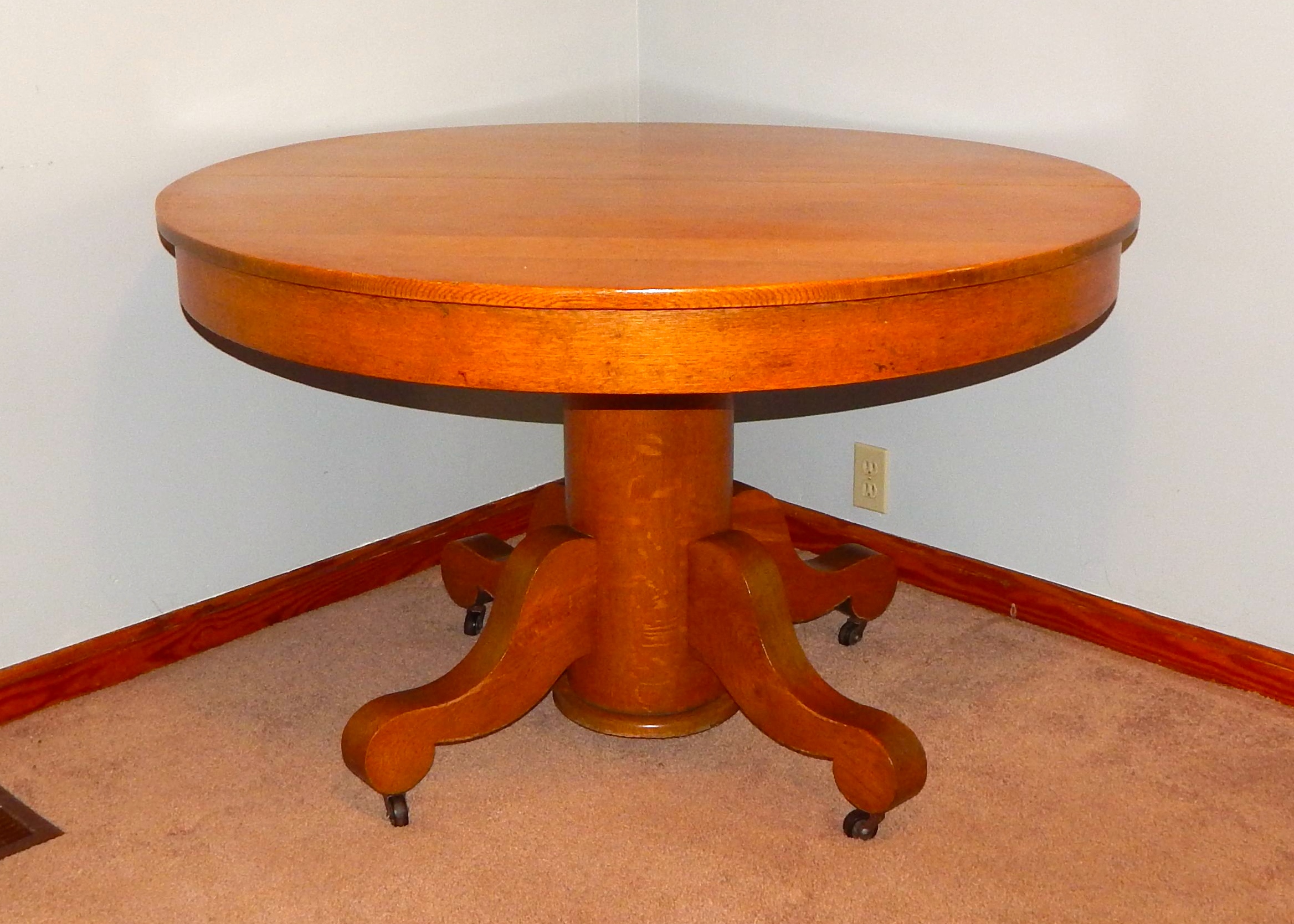 Antique Round Oak Table