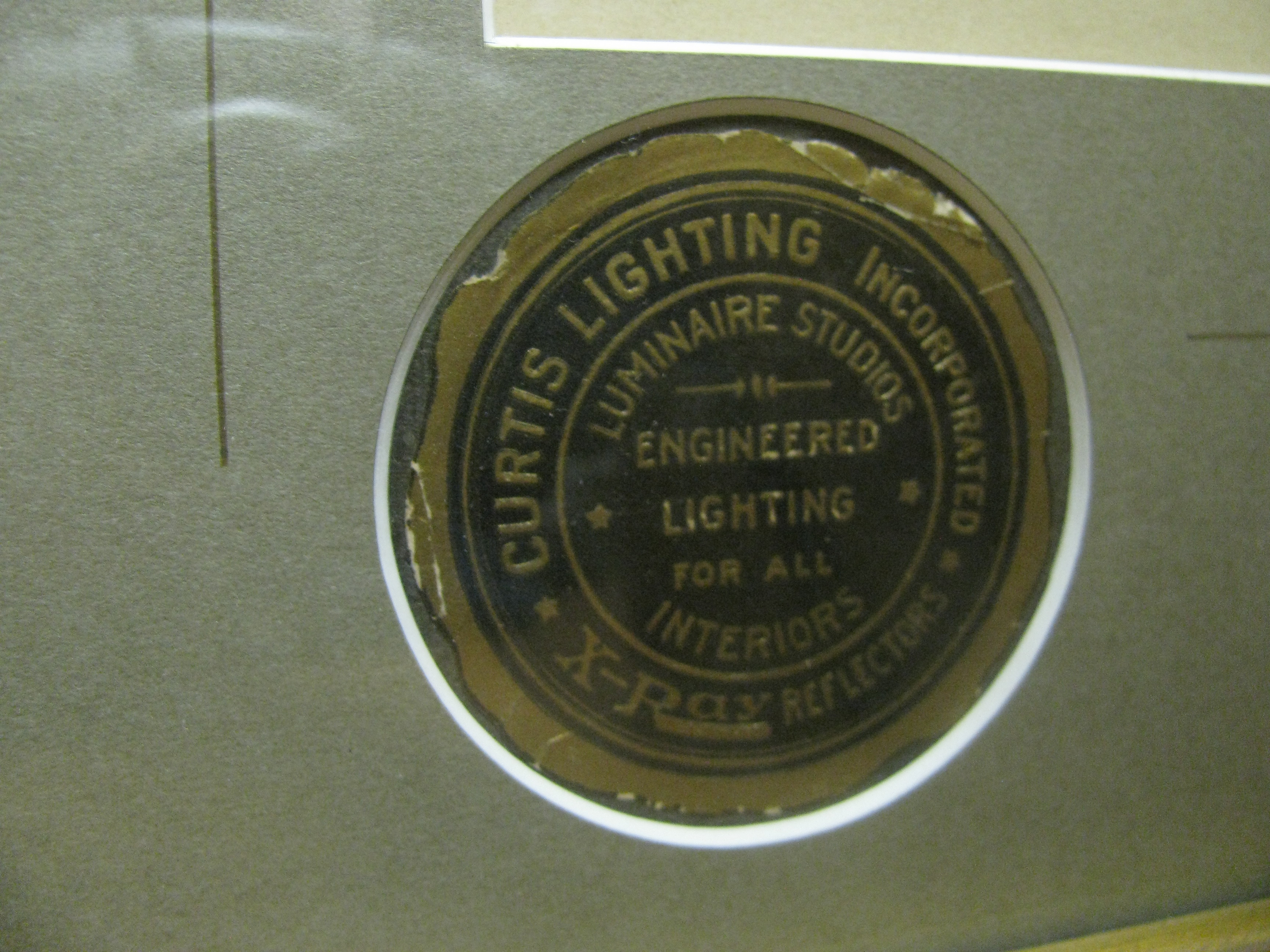 Pair of Framed Purdue University Lighting Sketches