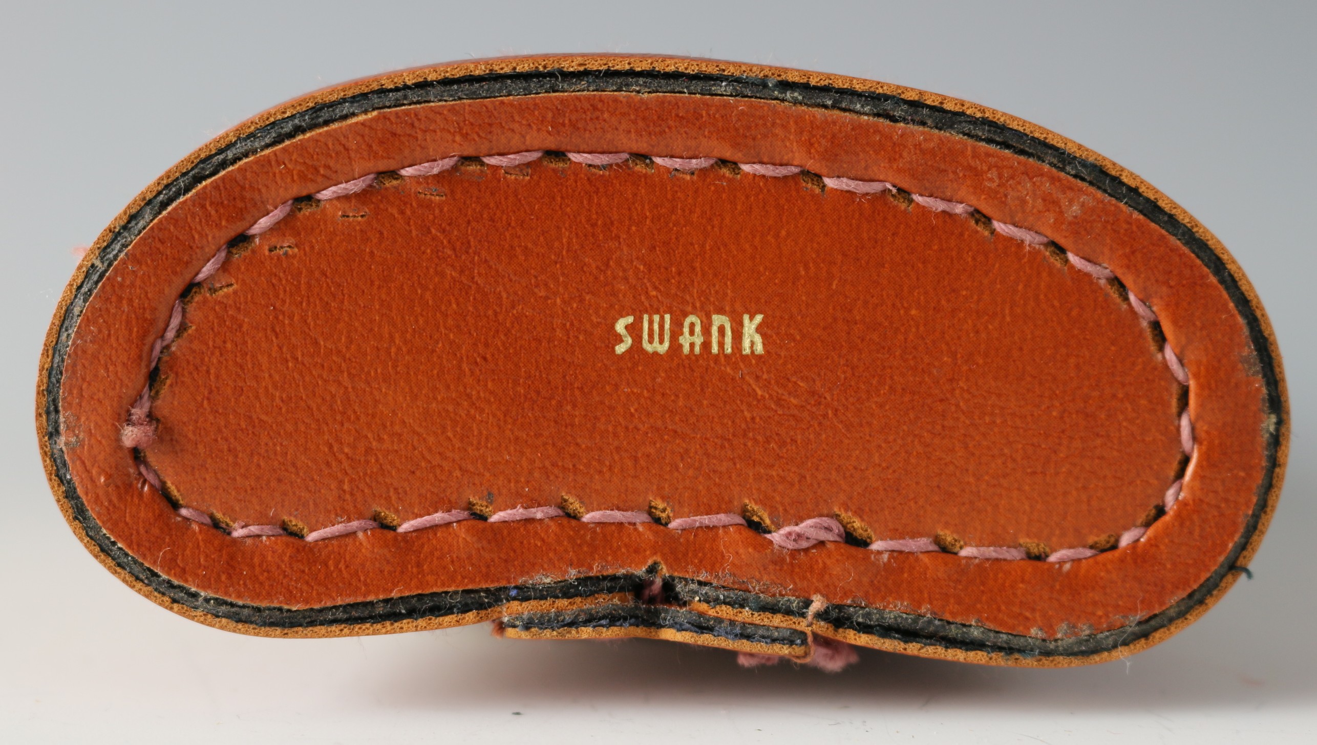 Classic Swank Glass Flask with Leather Cover