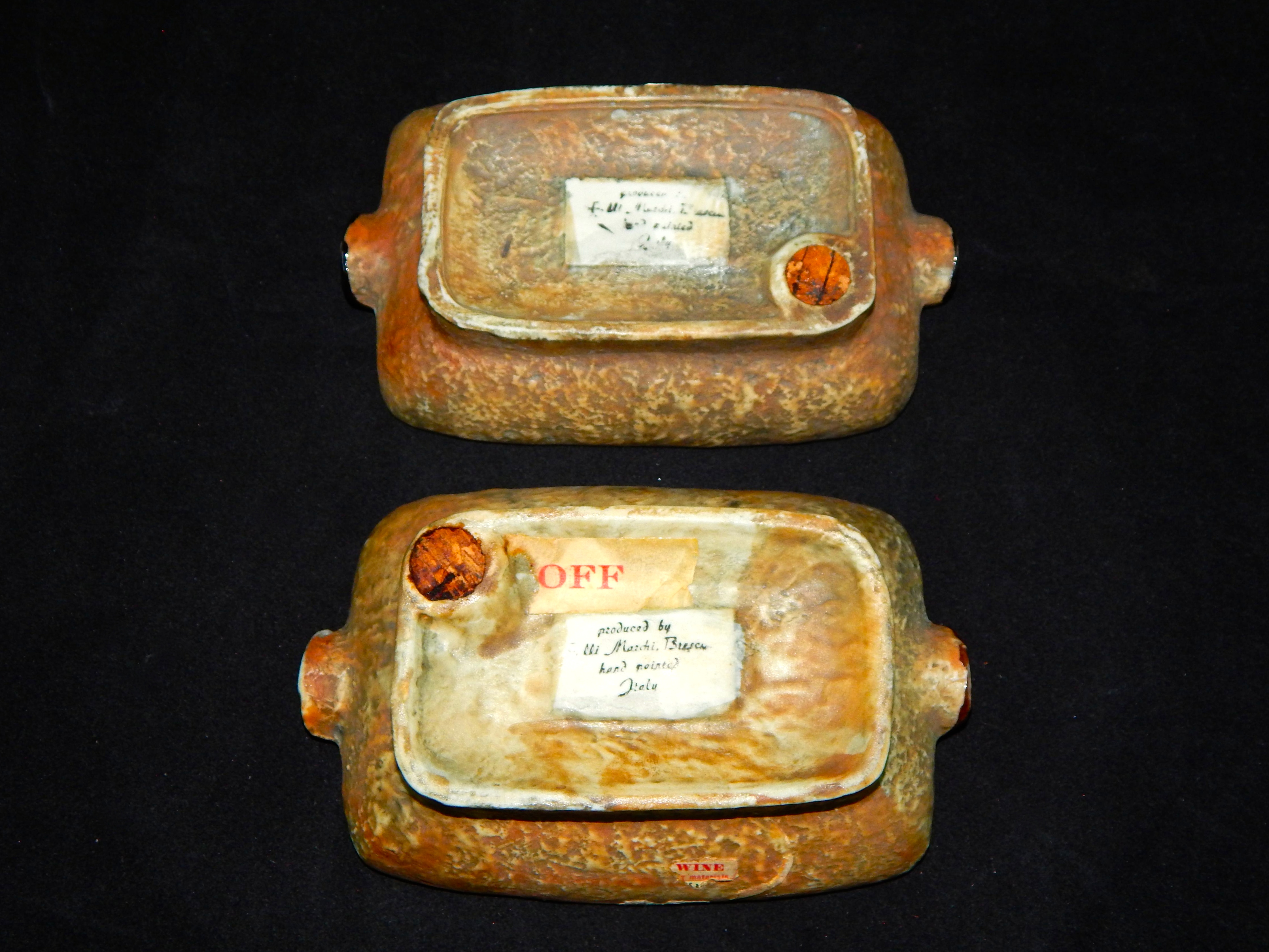 Bischoff Egyptian Musicians Pitcher & Ash Receiver Decanters