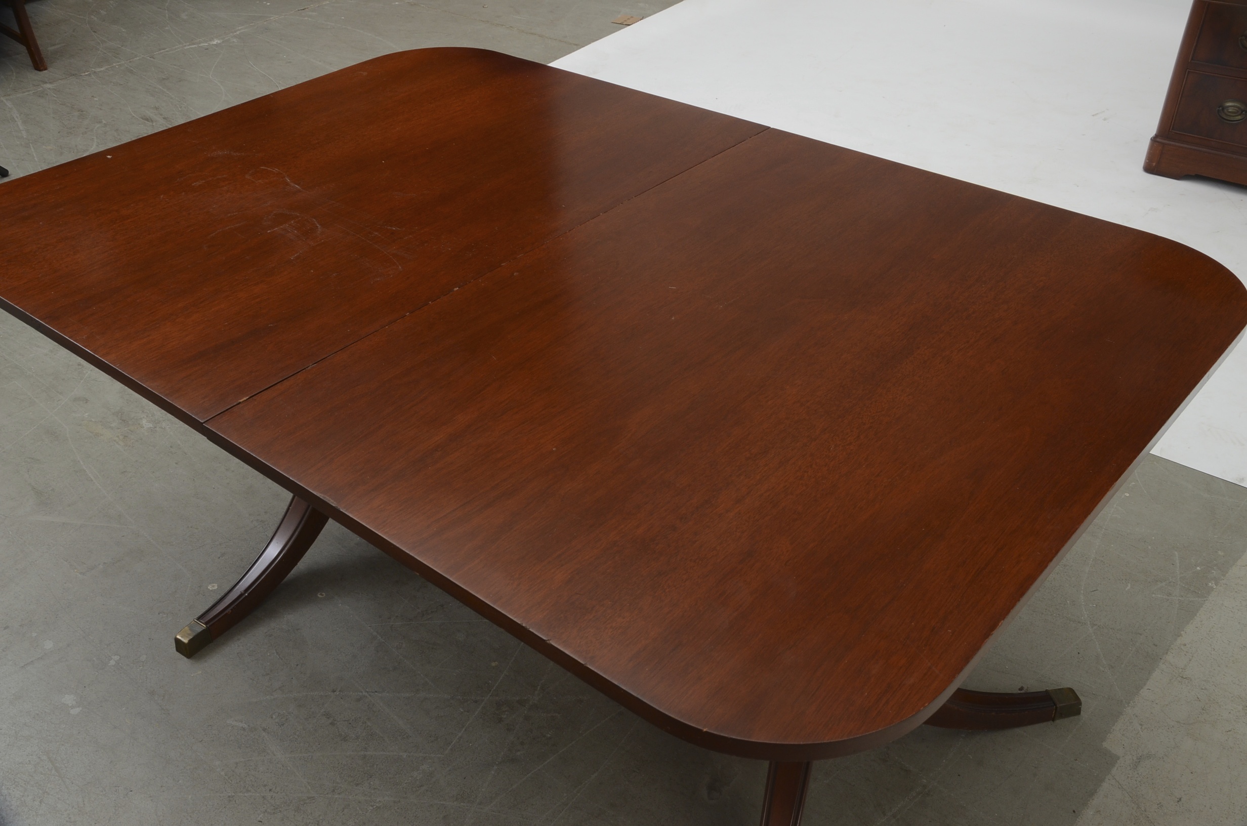 Federal Style Dining Table and Eight Chairs