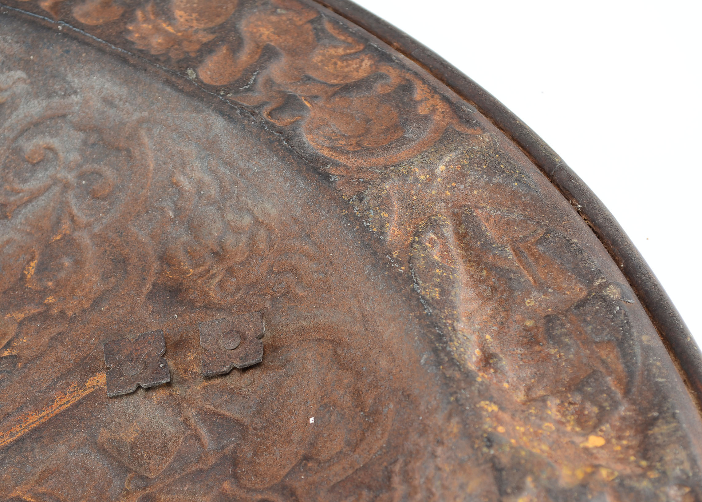 Ornate Cast Iron Renaissance Heraldic Parma Shield