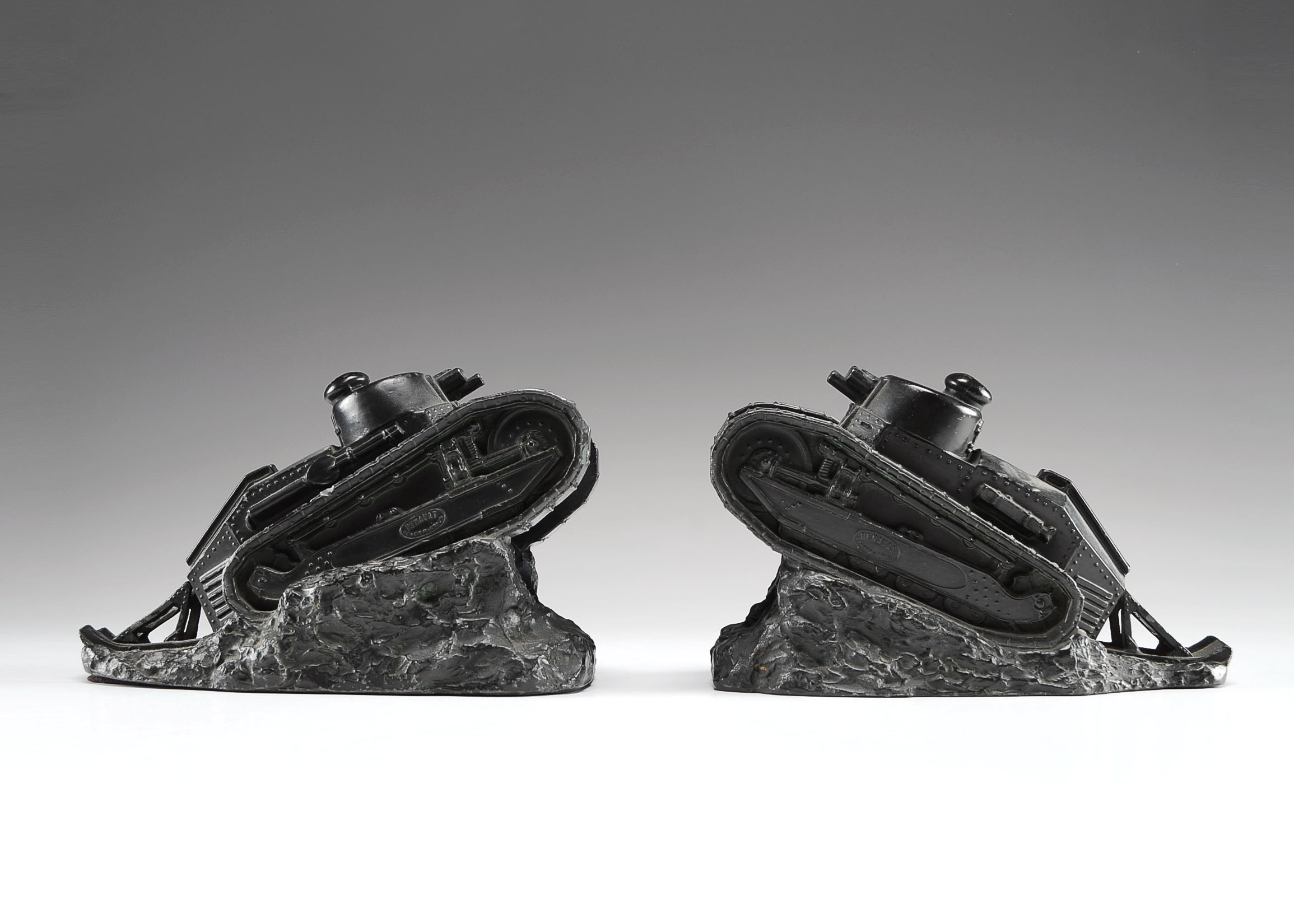 Cast Sculptures of Pierre-Felix Fix Masseau FT17 Renault Tanks