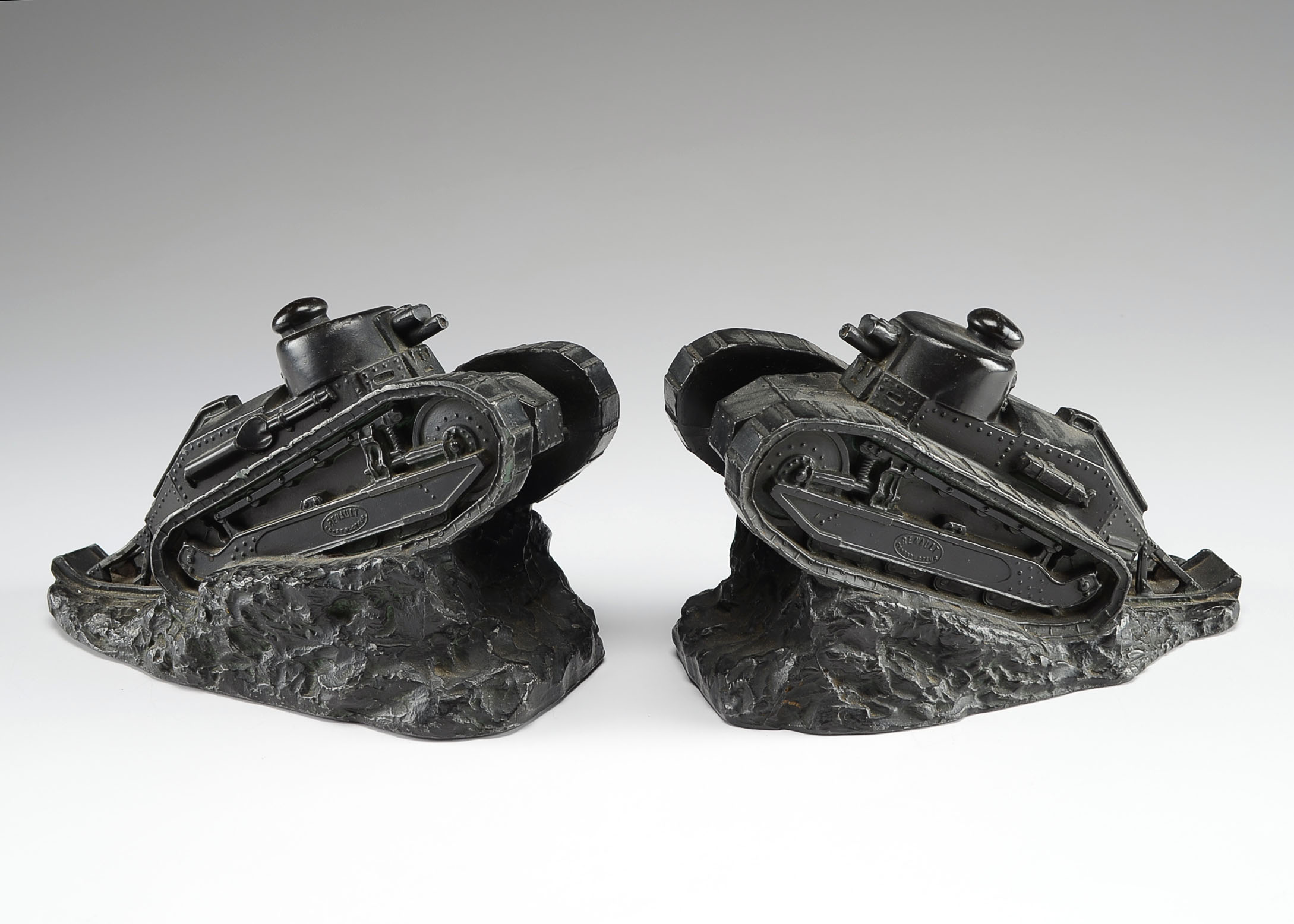 Cast Sculptures of Pierre-Felix Fix Masseau FT17 Renault Tanks