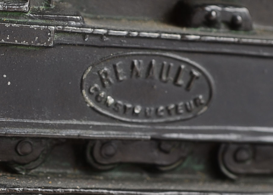 Cast Sculptures of Pierre-Felix Fix Masseau FT17 Renault Tanks